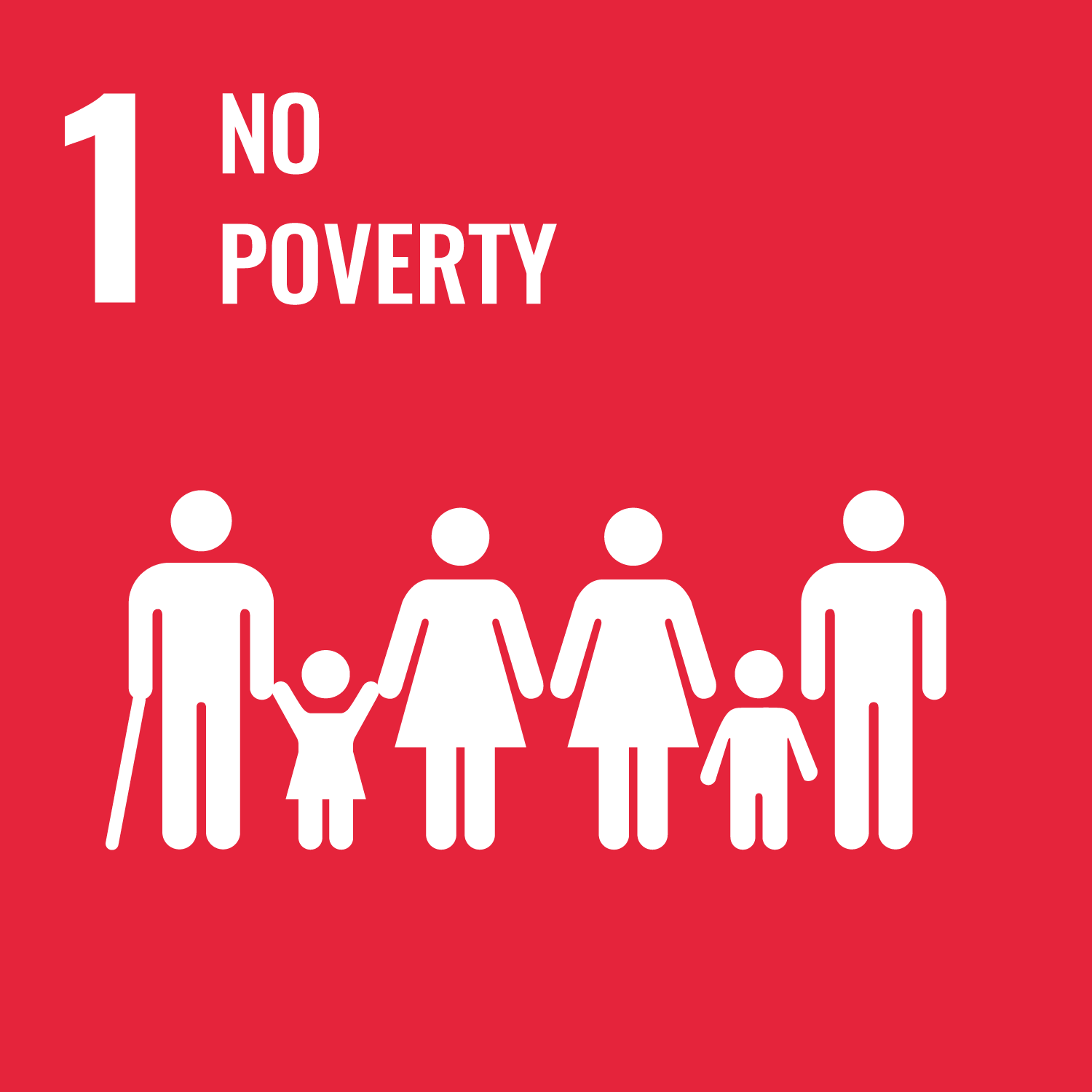 Logo: 1. NO POVERTY