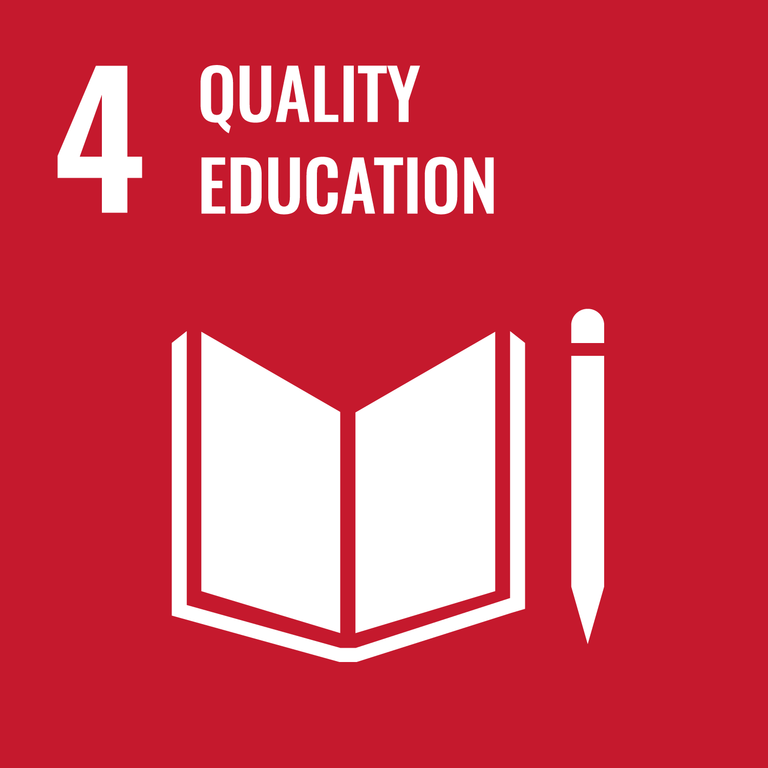 Logo: 4. Quality education for all